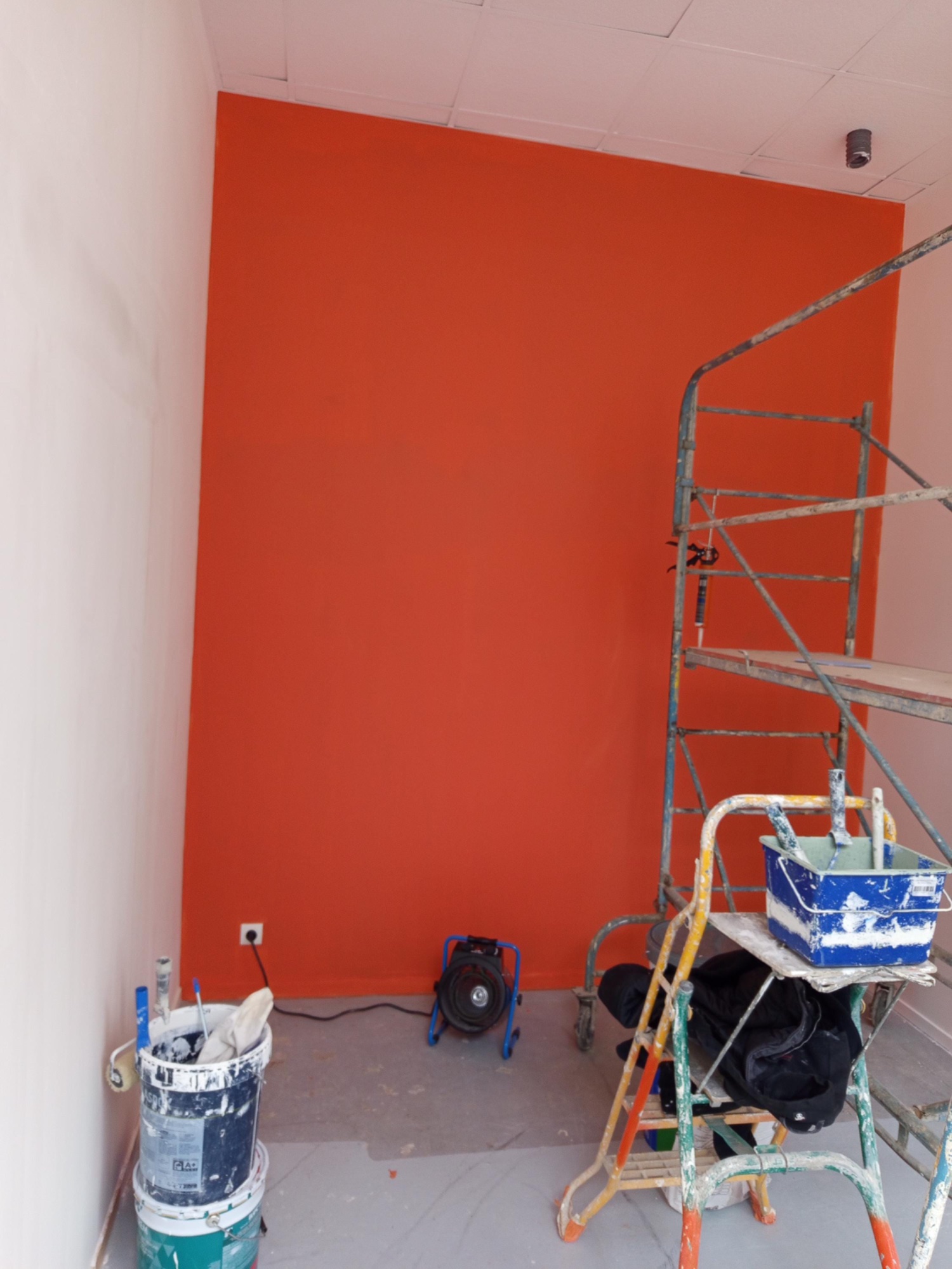 Peinture mur accent maison Riom